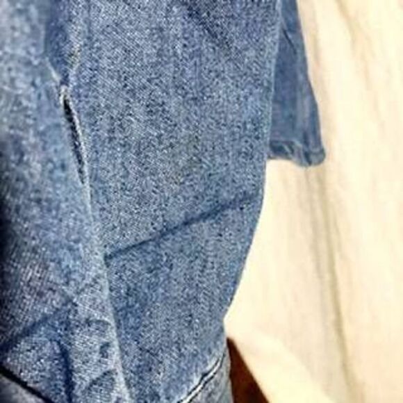 Bushwacker Vtg Christmas Denim Shirt Size M - Picture 8 of 9